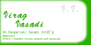 virag vasadi business card